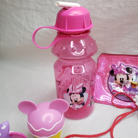 Disney Minnie Mouse Toy Bundle Over 30 Pieces Includes Zippered Bags & H20Bottle - Picture 8 of 8